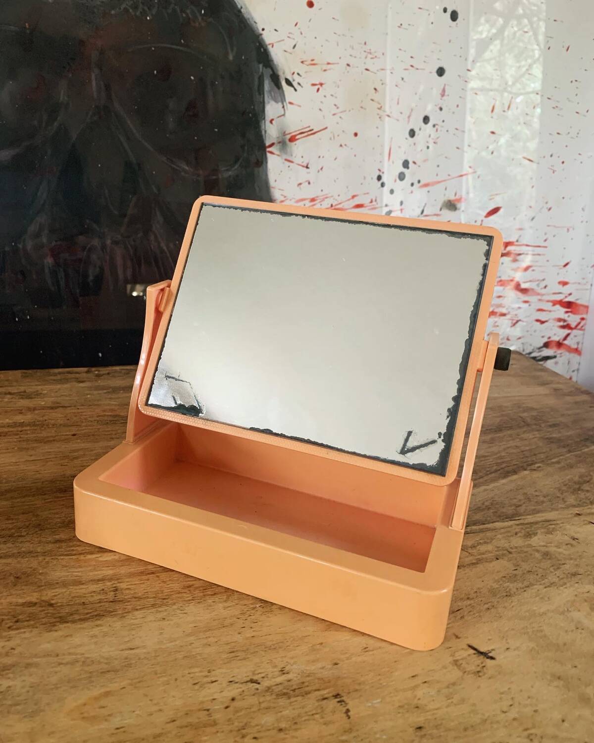 Vintage swivel mirror