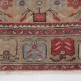 4x9 Rug For Entrway Red Classic Oriental Vintage Rug, 111x263Cm SK 3884