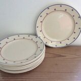 8 assiettes plates