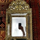 Miroir à parcloses XIXe 33x59cm