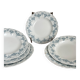 Set of 6 Maastricht earthenware soup plates, Clara model