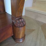 console-style empire/restauration-à crosses-fond de miroir-pieds griffes