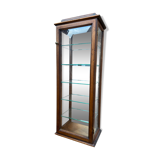 Vintage wooden wall display cabinet
