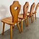 Lot 4 old farm chairs 60 vintage years