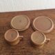 Two cups and saucers Brenne sandstone