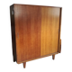 Scandinavian wardrobe 1960 with sliding doors - 160x185