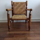 Wooden armchairs and rope 1950