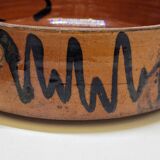 Antique glazed earthenware terrine with black spots, 18th century? 18th century?