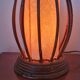Rattan and bamboo table lamp by Louis Sognot 1960
