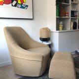 Fauteuil et repose pied