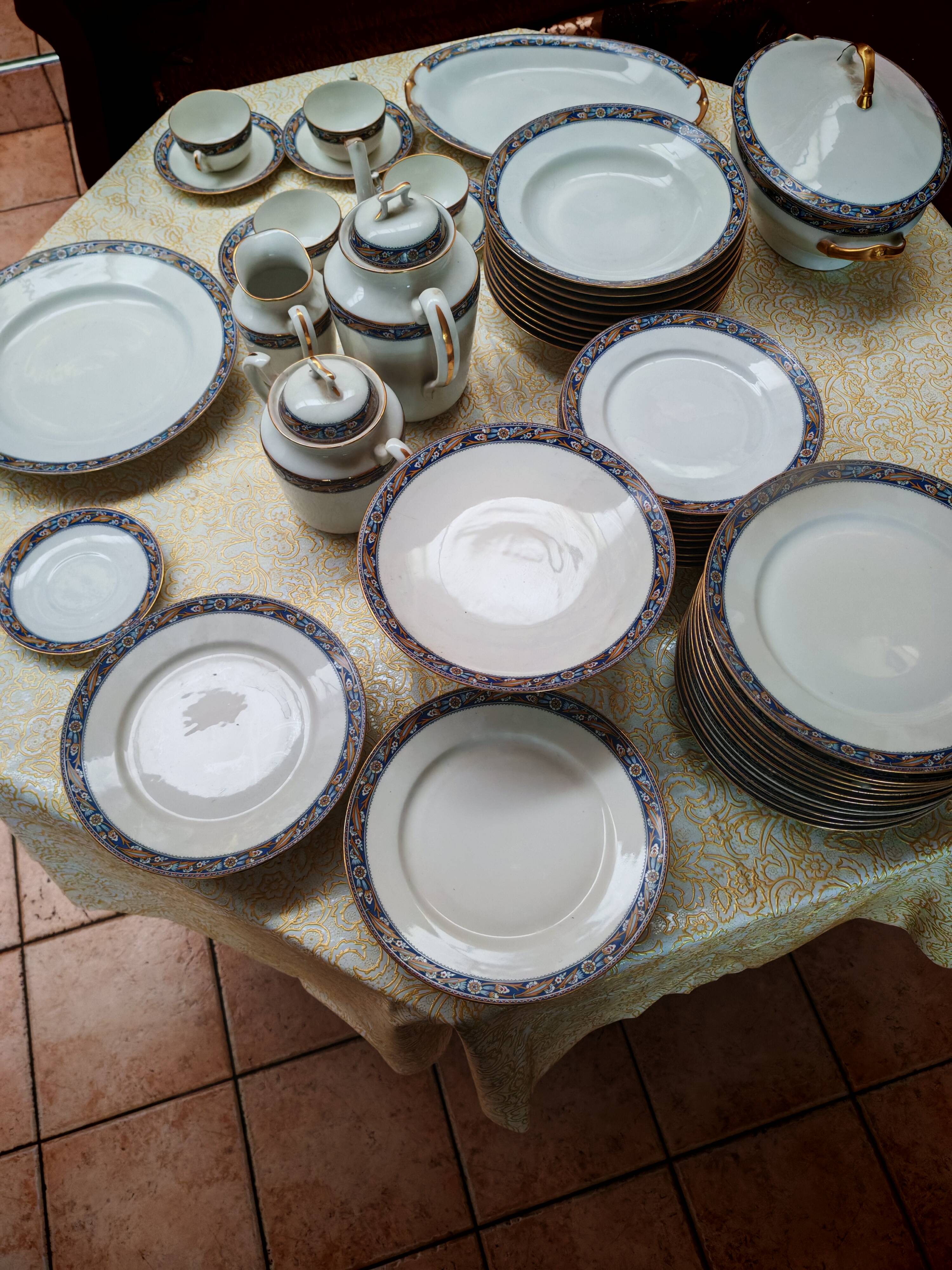 Limoges porcelain service