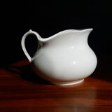 White ceramic water pitcher broc pot