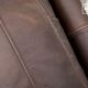 Scandinavian right sofa, vintage design, leather and wood