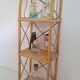 Bamboo wall shelf