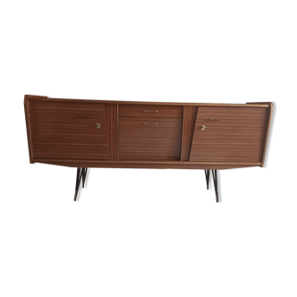 Brown formica sideboard