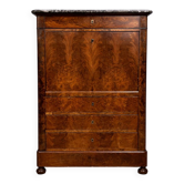 Secretary from the Louis Philippe period in walnut briar, 19th century.