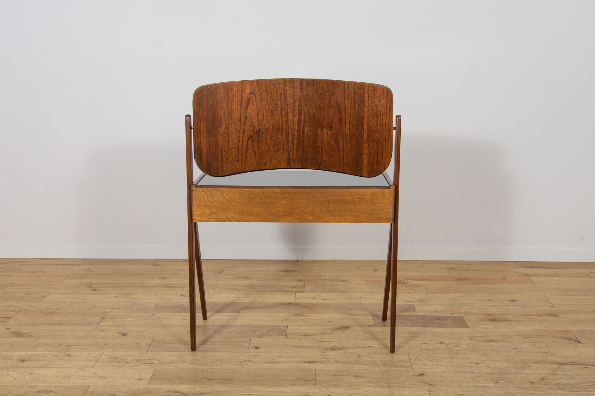 Mid-Century Teak Dressing Table with Mirror by Arne Vodder for Ølholm Møbelfabrik, Denmark, 1960s
