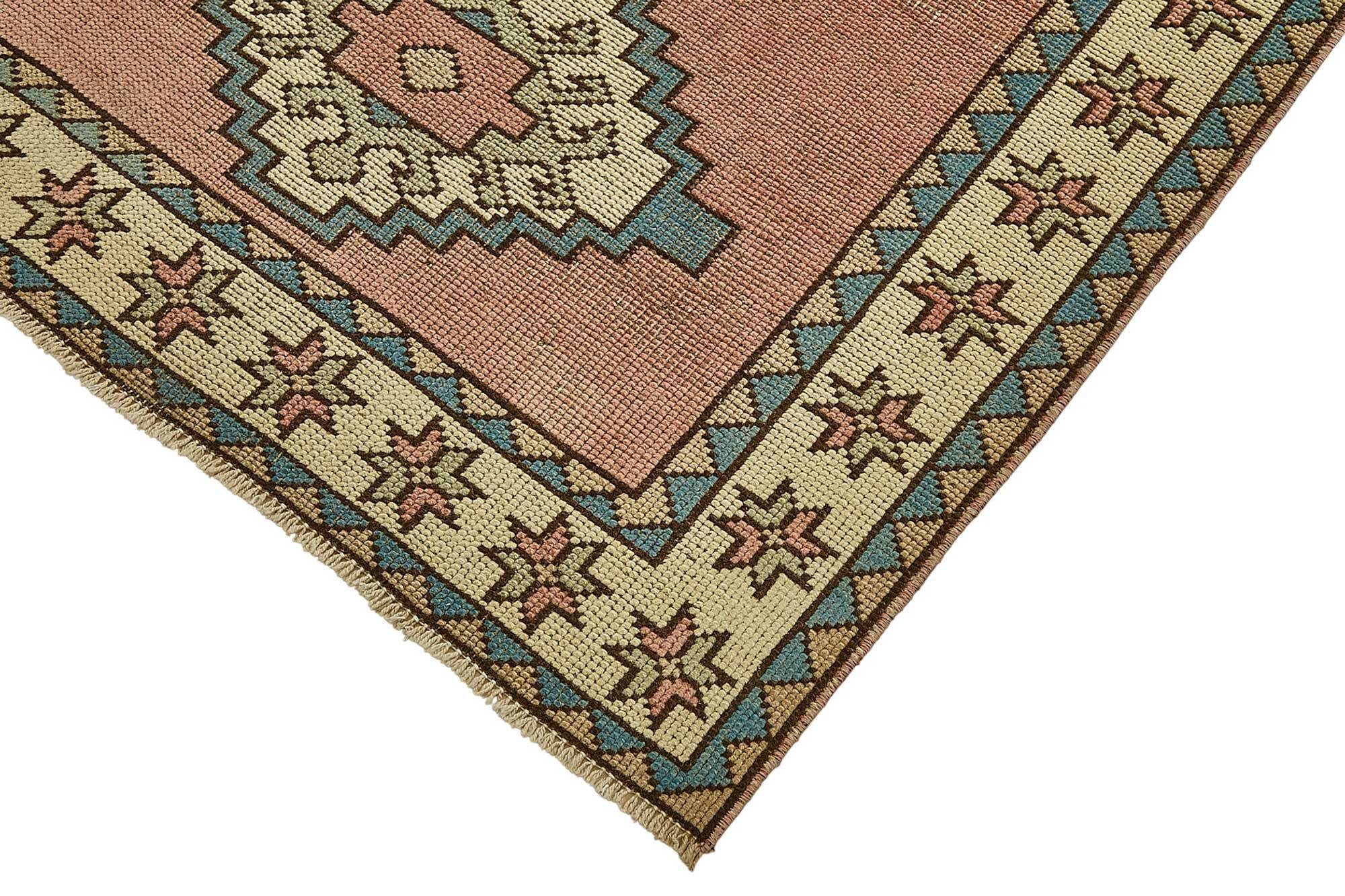 Turkish Vintage Anatolian Rug 104 cm x 196 cm