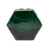 Porte-crayon en malachite et laiton (années 70)