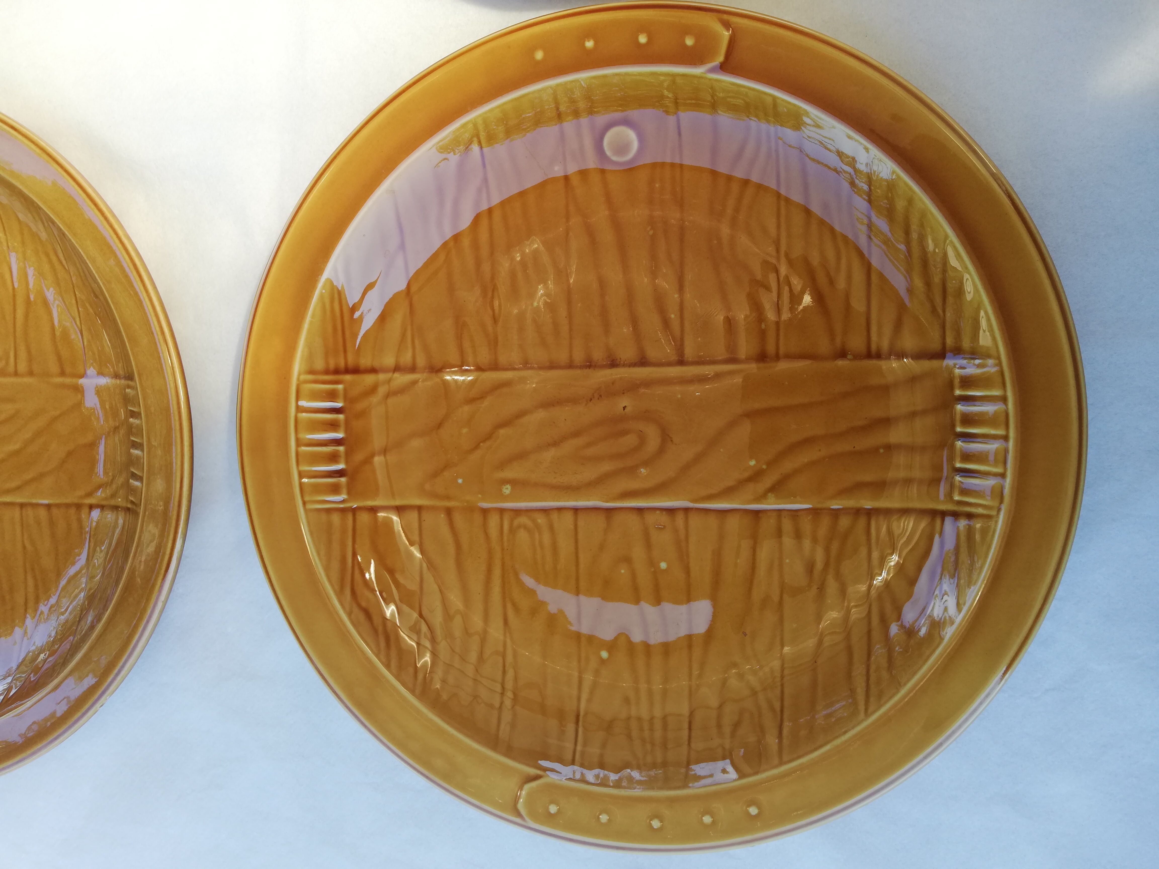 Gien earthenware dinner plates
