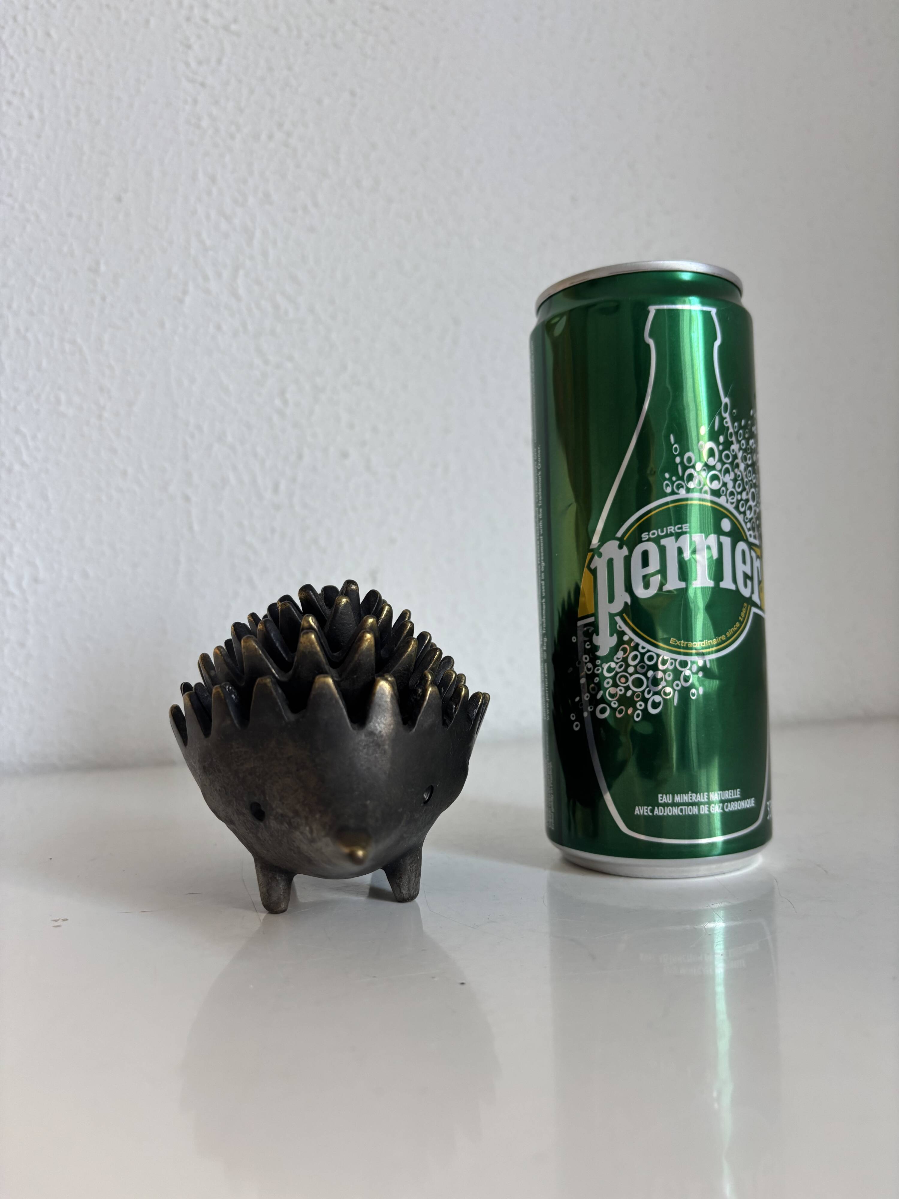 Vintage 1950 hedgehog ashtrays by Walter Bosse for Hertha Baller