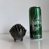 Vintage 1950 hedgehog ashtrays by Walter Bosse for Hertha Baller