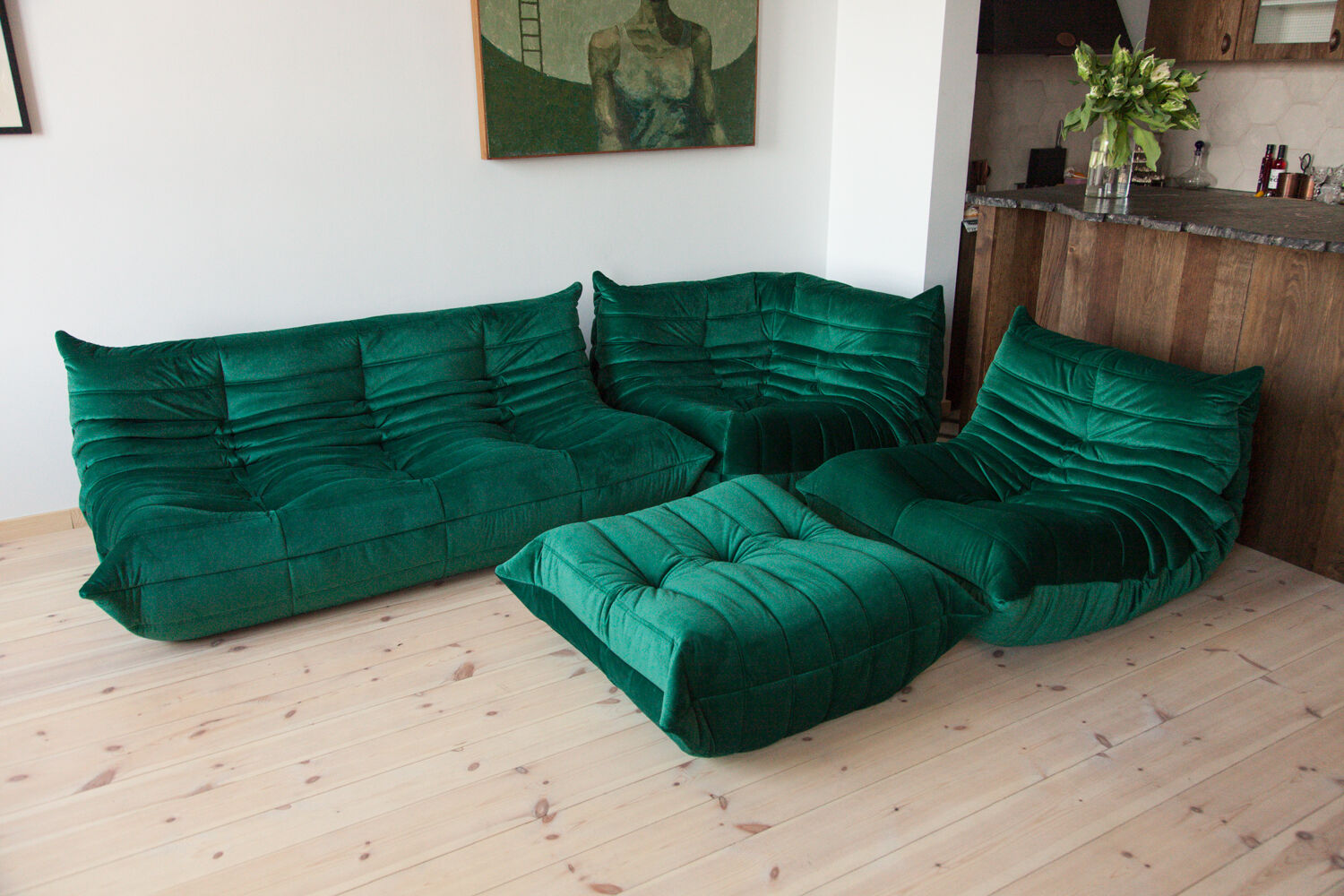 Set "Togo" model designed by Michel Ducaroy 1973