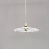Mini wavy opaline pendant light