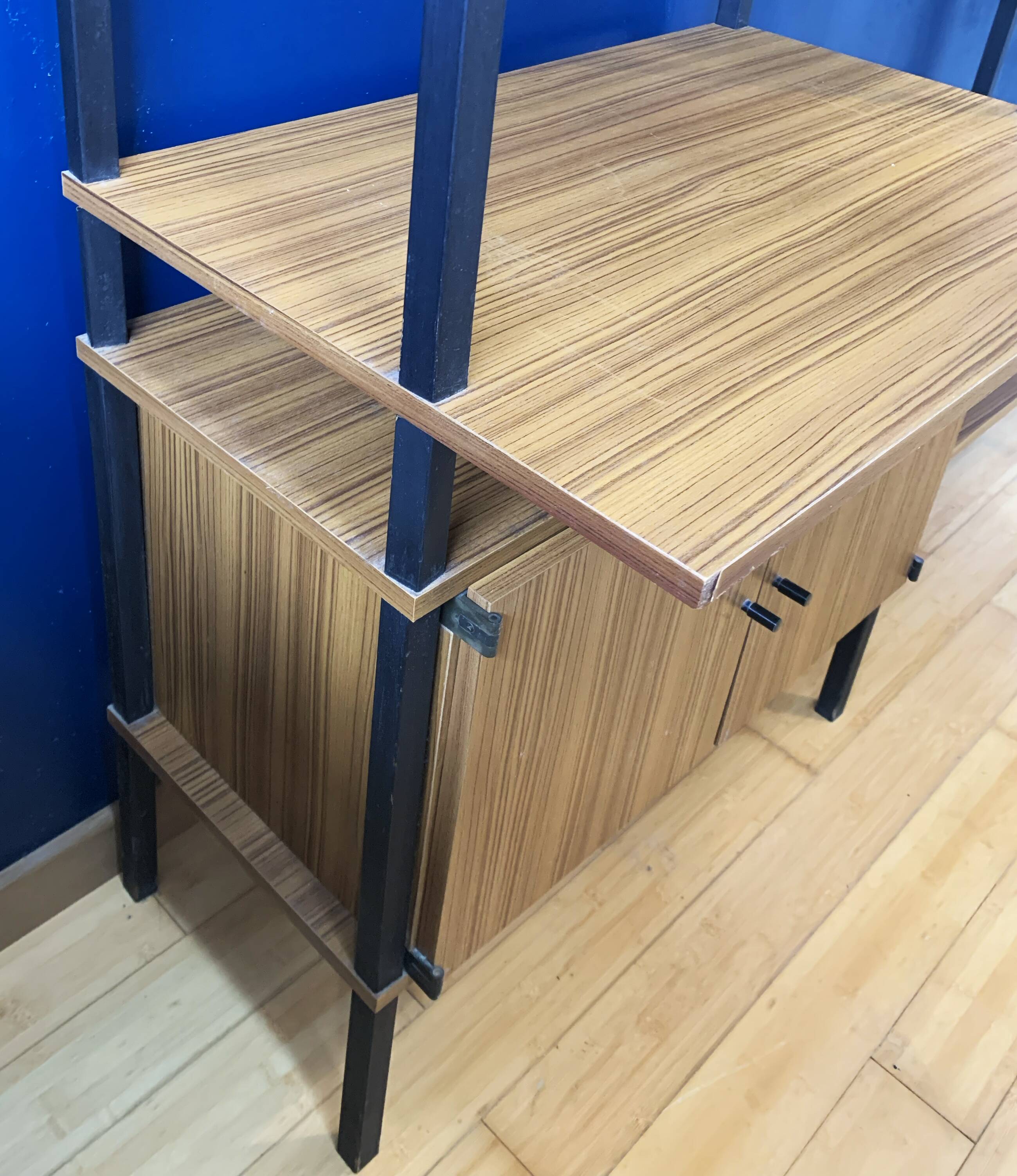 Modular vintage Scandinavian shelving unit, 1960s