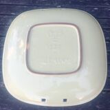 Decorative plate/serving dish in glazed ceramic from the 50s/60s, signed