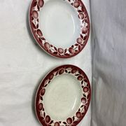 Set of 2 old plates Saint Amand