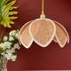 Vintage lotus flower pendant lamp