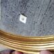 large old oval golden mirror 84x51cm