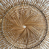 Rattan screen sun pattern