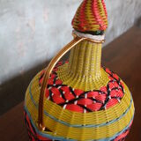 Demijohn 5 liters in scoubidou