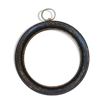 Cadre rond noir