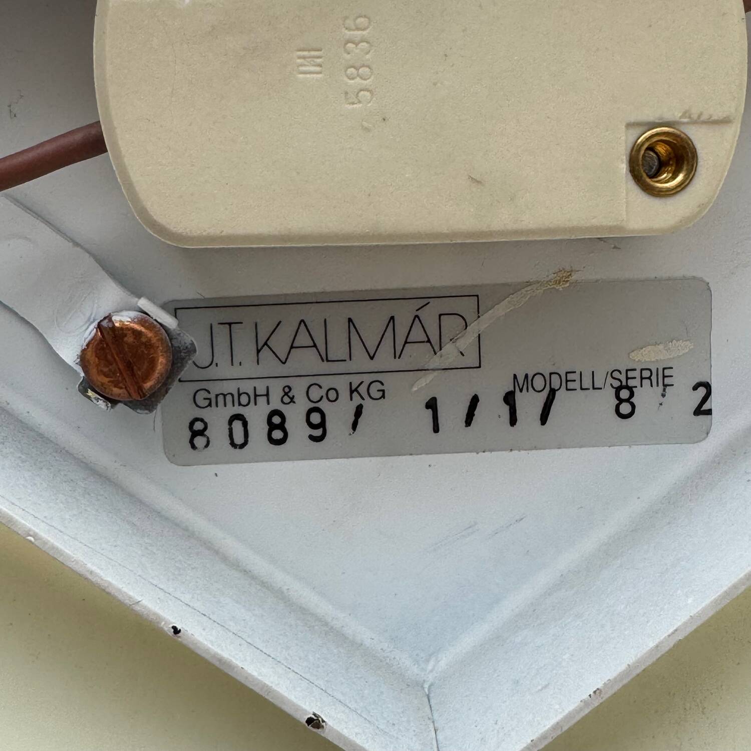 Set of 6 J.T. Kalmar Brass Wall Lamps