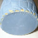 Light blue ceramic umbrella holder