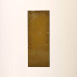 Vintage rectangular mirror with gold and black metal frame