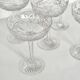 Set of 5 crystal champagne glasses from Saint-Louis | Gavarni model