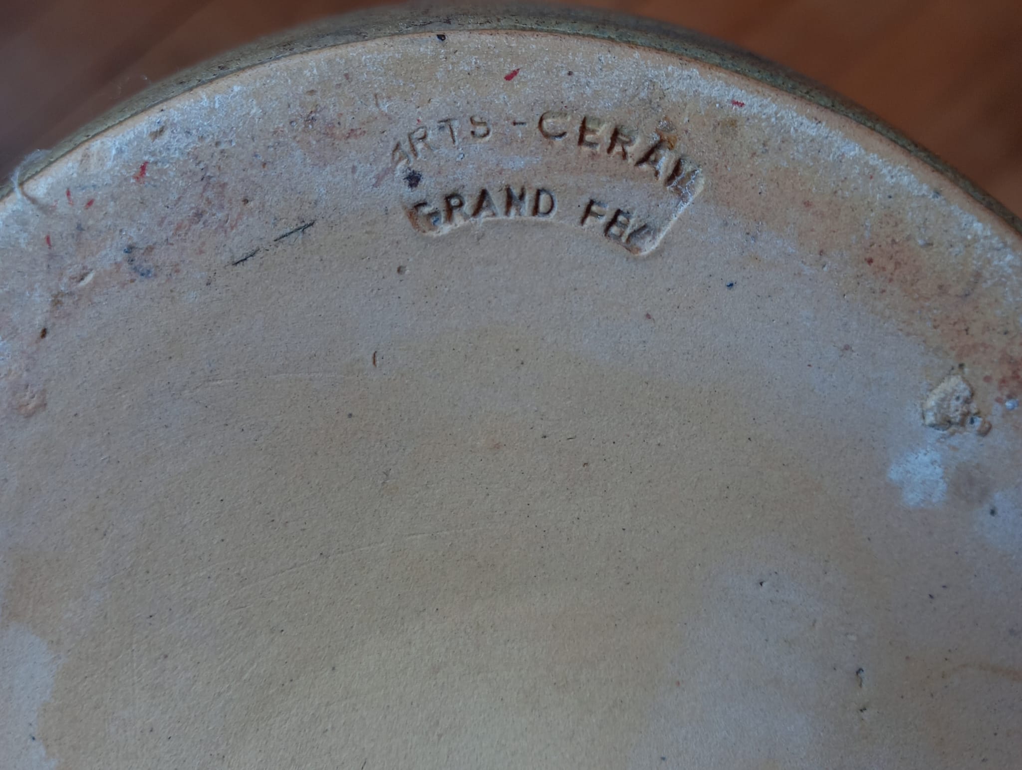 Oblong vintage ceramic vase