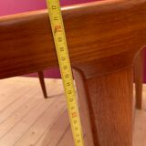 Baumann scandinavian scandinavian teak round table with 2 scandinavian extensions