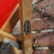 Chaise camping vintage rouge
