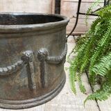 Pair of cast iron planters