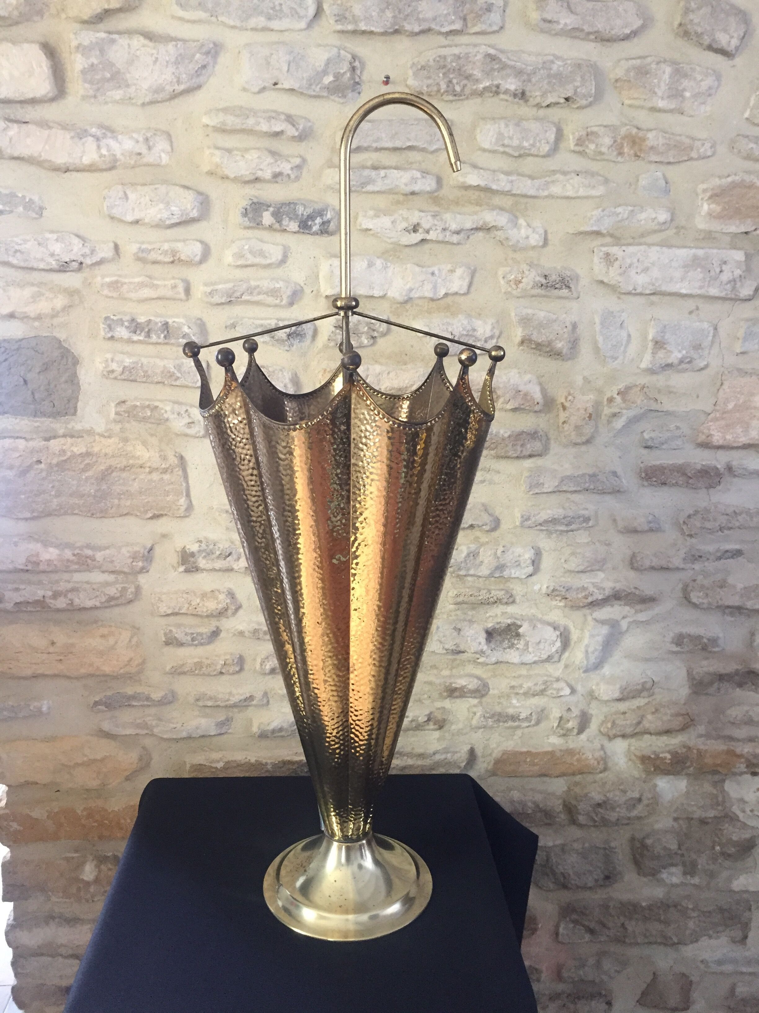 Vintage brass umbrella holder