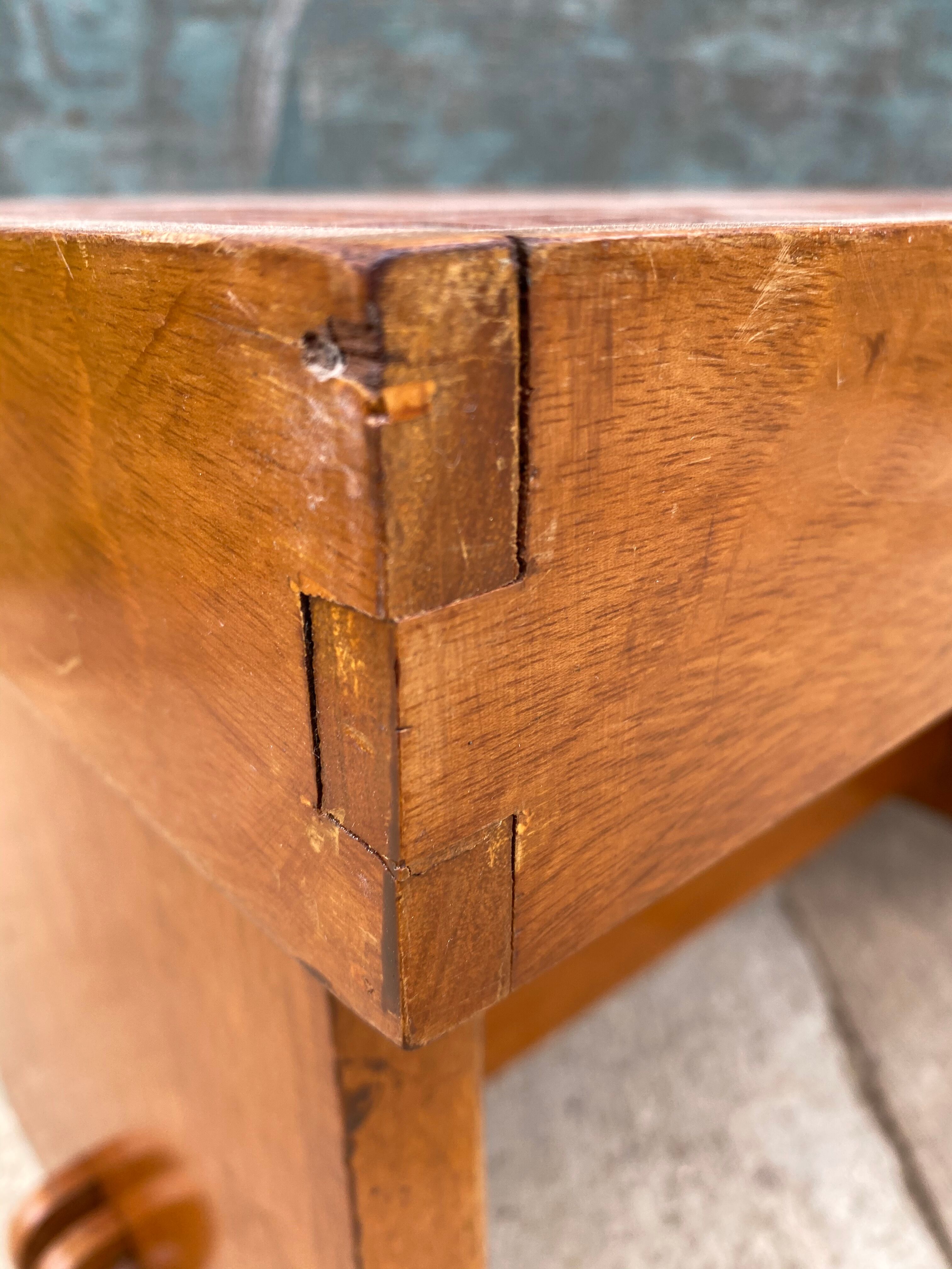 1960 Angel Pazmino leather bedside table