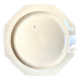 Assiette plate octogonale en terre de fer de Chantilly