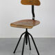 Pair of  swivel chairs industrial black, 1960s