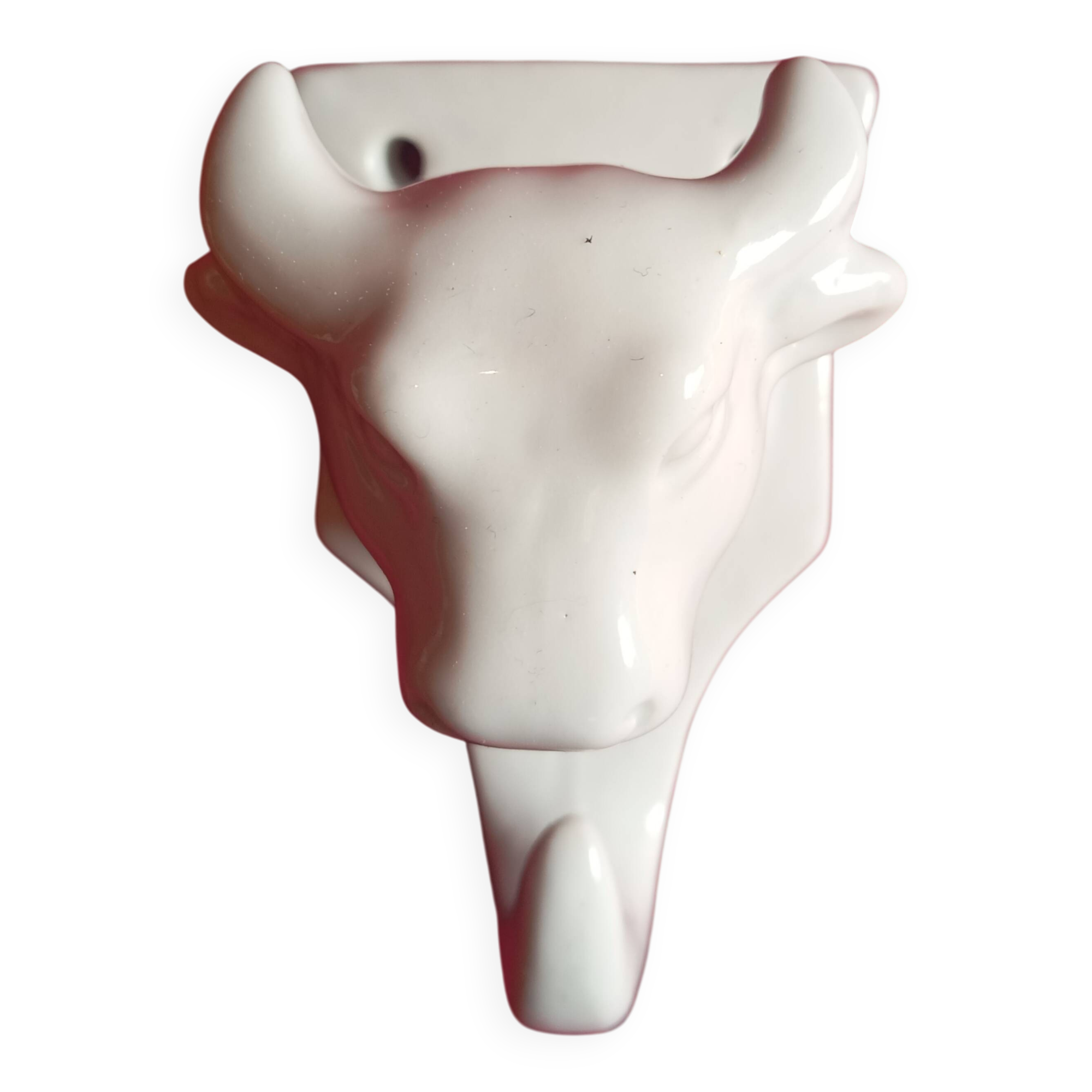 CERAMIC COAT HOOK WITH COW PATTERN