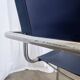 Set of 2 Vintage Mart Stam Style S34 Chair: Blue Leather, Bauhaus Design